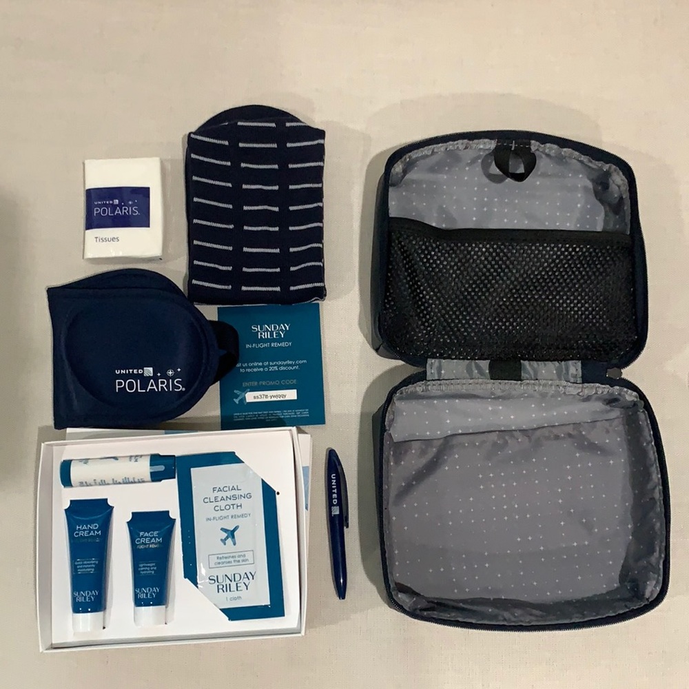 United Airlines Polaris Amenity Kit
